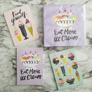 Paper Source Ice Cream Mini Notebooks Set